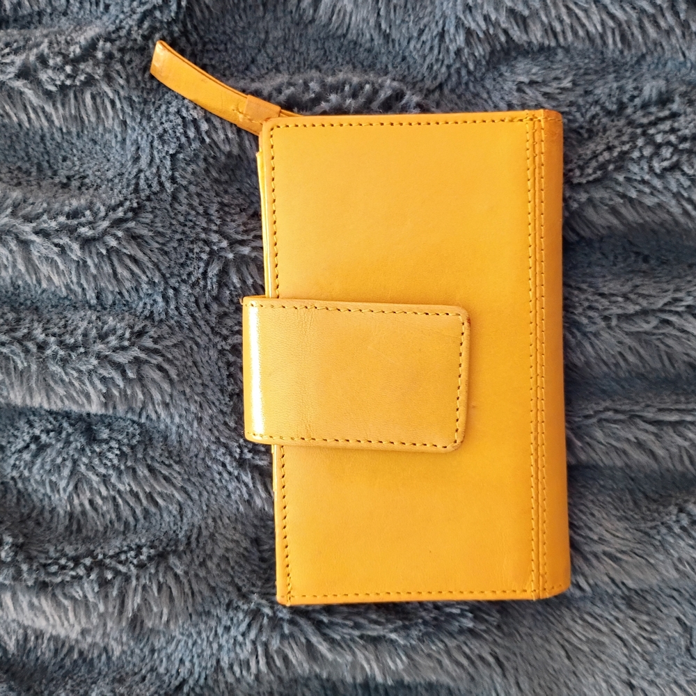 Charter Club Sunny Yellow Leather Wallet